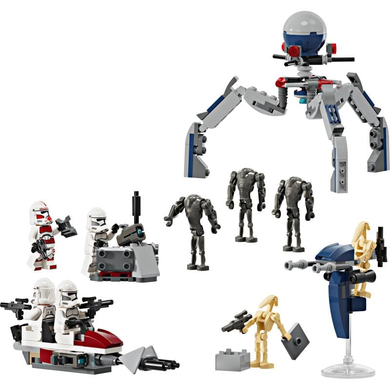 Lego Set constructie Set LEGO Star Wars 75372 | Clone Trooper, Droid de Lupta, 195 Piese