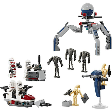 Lego Set constructie Set LEGO Star Wars 75372 | Clone Trooper, Droid de Lupta, 195 Piese