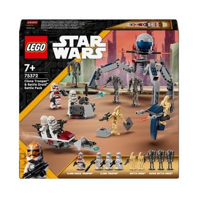 Lego Set constructie Set LEGO Star Wars 75372 | Clone Trooper, Droid de Lupta, 195 Piese