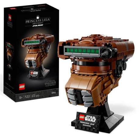 Lego Set de constructie LEGO Set LEGO Star Wars 75351 | Casca Printesa Leia Boushh, Colectie, Expunere
