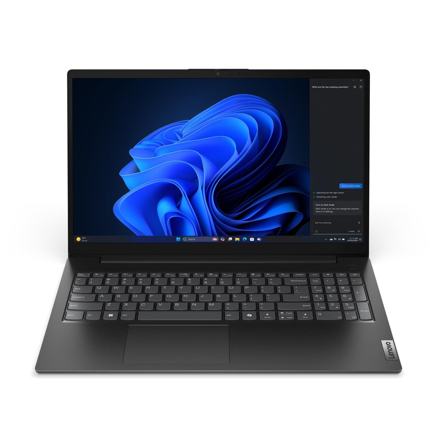 Lenovo Laptop Laptop Lenovo V15 G5 IRL, Intel Core i3-1315U, 15.6", 8GB RAM, 512GB SSD, Full HD, Wi-Fi 6, Negru, Tastatură Numerică