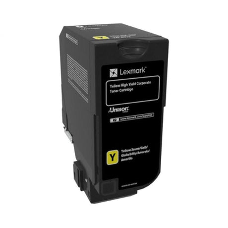 Lexmark Toner Toner Lexmark 74C2HYE | Galben, High Yield, Original