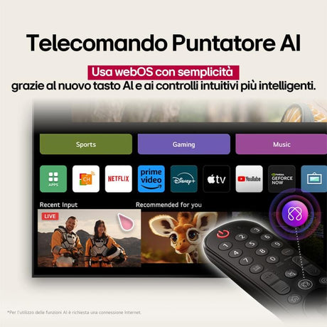 LG Televizor Televizor LG 43QNED70A6A | 43 inch, QNED, 4K UHD, Smart TV, Wi-Fi