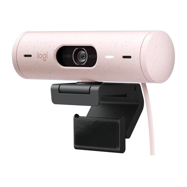 Logitech Camera web Camera Web Logitech BRIO 500 960-001421 | Full HD, Microfoane Integrate, Roz