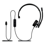 Logitech Căști profesionale Logitech H570e Teams Mono cu microfon cu anulare zgomot, USB-C, model 981-001427