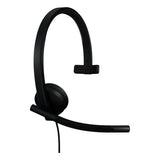 Logitech Căști profesionale Logitech H570e Teams Mono cu microfon cu anulare zgomot, USB-C, model 981-001427