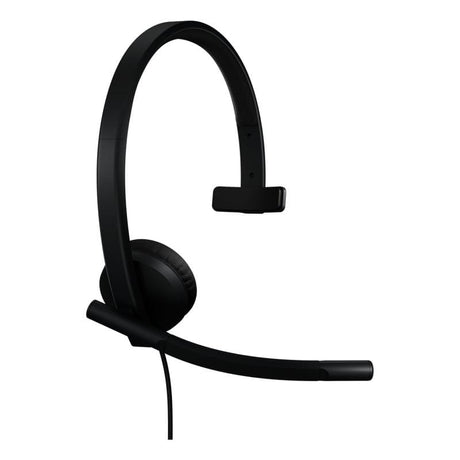 Logitech Căști profesionale Logitech H570e Teams Mono cu microfon cu anulare zgomot, USB-C, model 981-001427