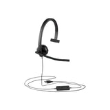 Logitech Căști profesionale Logitech H570e Teams Mono cu microfon cu anulare zgomot, USB-C, model 981-001427
