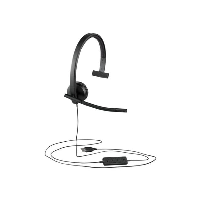 Logitech Căști profesionale Logitech H570e Teams Mono cu microfon cu anulare zgomot, USB-C, model 981-001427