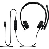 Logitech Căști profesionale Logitech H570e Teams Stereo USB-A pentru birou, cu microfon, model 981-001430