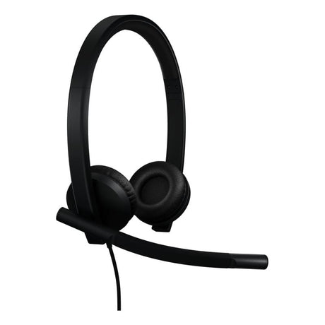 Logitech Căști profesionale Logitech H570e Teams Stereo USB-A pentru birou, cu microfon, model 981-001430