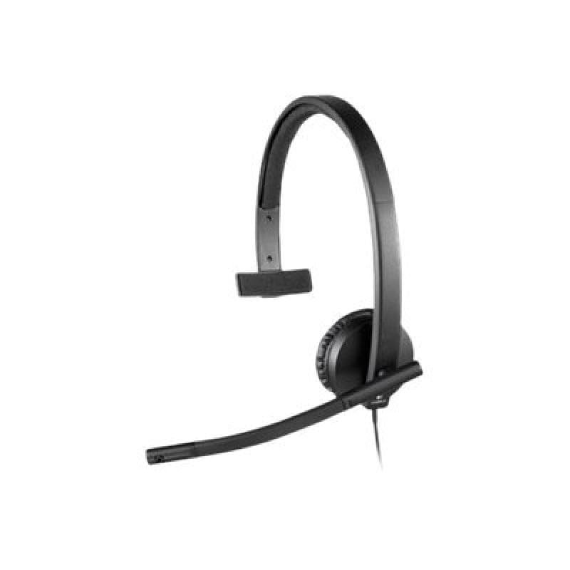 Logitech Cască mono Logitech H570e UC pentru business, USB-A, cu microfon, 981-000571