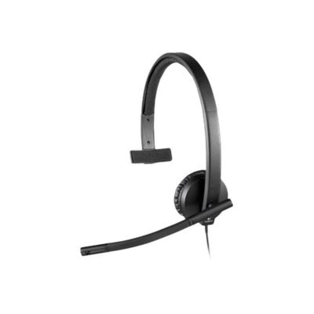 Logitech Cască mono Logitech H570e UC pentru business, USB-A, cu microfon, 981-000571