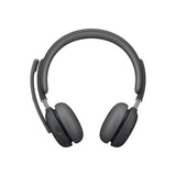Logitech Cască wireless Logitech Zone Wireless 2 UC pentru business cu receiver USB, reducere zgomot, neagră, 981-001311
