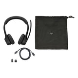 Logitech Căști wireless Logitech Zone 305 for Business, certificare Microsoft Teams, cu receptor USB (981-001451)
