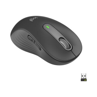 Logitech Mouse Mouse Logitech Signature M650 L Left 910-006239 | Wireless, Stangaci, Silent Click, Graphite