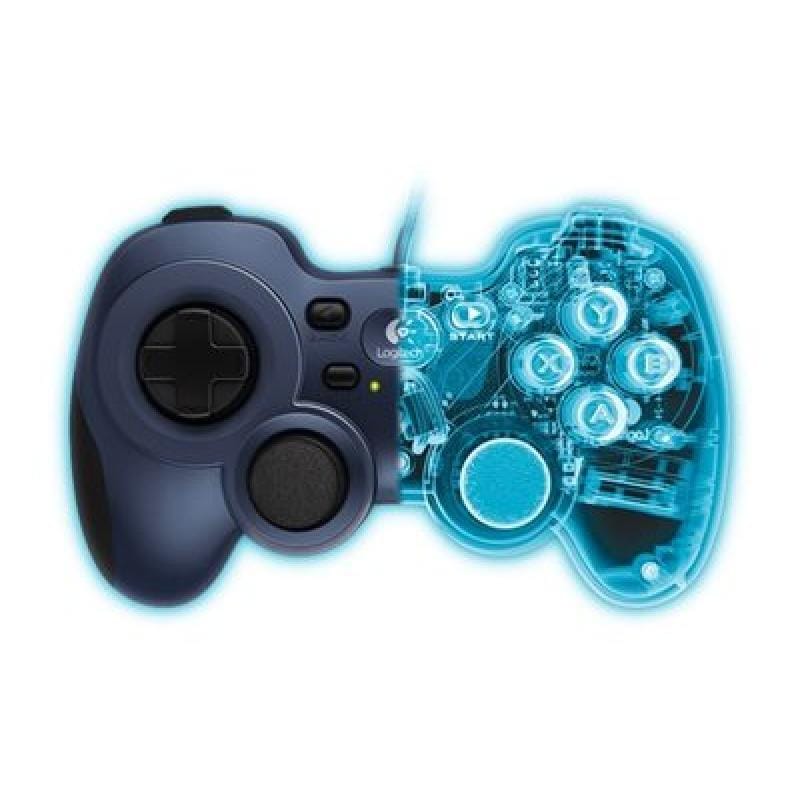 Logitech Controller Gaming cu Fir Logitech F310 pentru PC, USB, Design Ergonomic, Layout Clasic, Negru (940-000135)