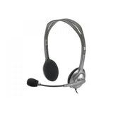 Logitech Căști Logitech H110 cu microfon, jack 3,5 mm, pentru PC și laptop (981-000271)
