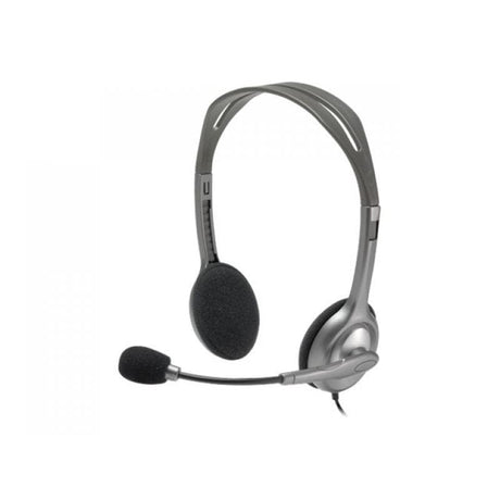 Logitech Căști Logitech H110 cu microfon, jack 3,5 mm, pentru PC și laptop (981-000271)