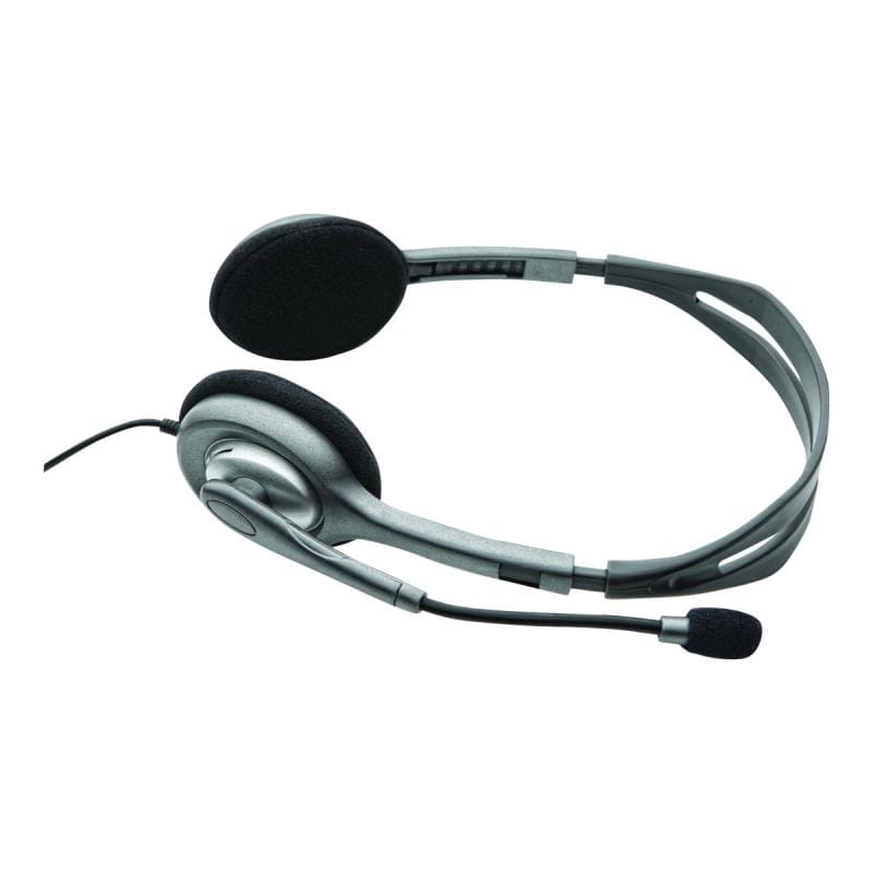 Logitech Căști Logitech H110 cu microfon, jack 3,5 mm, pentru PC și laptop (981-000271)