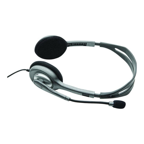 Logitech Căști Logitech H110 cu microfon, jack 3,5 mm, pentru PC și laptop (981-000271)