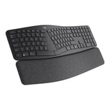 Logitech Tastatură ergonomică wireless Logitech Ergo K860, layout german (DE), cu suport pentru încheieturi, model 920-009167