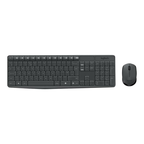 Logitech Mouse Set Tastatura si Mouse Logitech MK235 920-007931 | Wireless, Layout US, Receptor USB, Negru