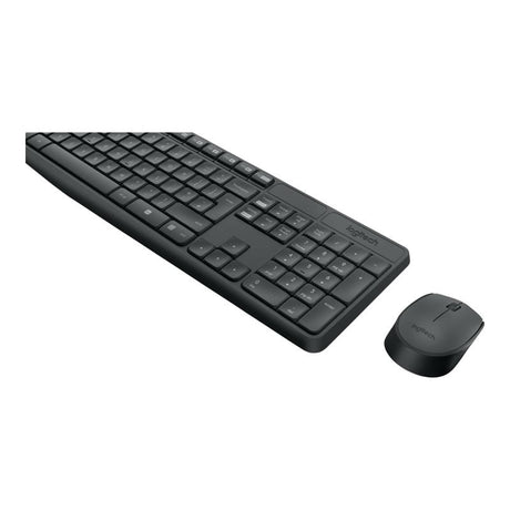 Logitech Mouse Set Tastatura si Mouse Logitech MK235 920-007931 | Wireless, Layout US, Receptor USB, Negru