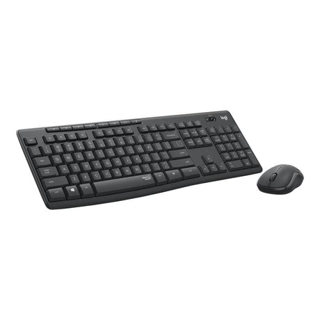 Logitech Set conectori Set Tastatura si Mouse Wireless Logitech MK295 920-009800 | Silent, Layout US, Negru