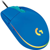 Logitech Mouse Mouse Gaming Logitech G102 LIGHTSYNC 910-005801 | 8000 DPI, 6 Butoane, RGB, Albastru