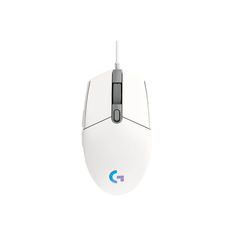 Logitech Mouse Logitech G203 Lightsync, Alb, 910-005797