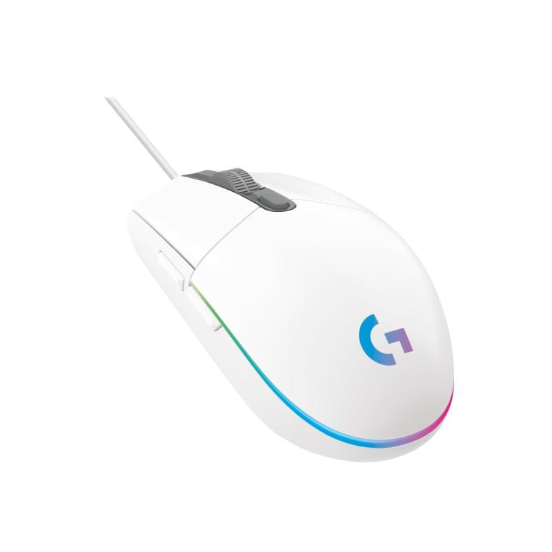 Logitech Mouse Logitech G203 Lightsync, Alb, 910-005797