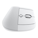 Logitech Mouse ergonomic vertical Logitech Lift for Mac, alb, Bluetooth, 910-006477 (910006477)