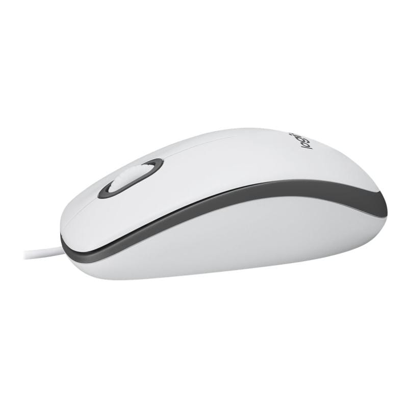 Logitech Mouse Logitech M100, Alb, USB, Optic, 910-006764 (910006764)