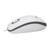Logitech Mouse Logitech M100, Alb, USB, Optic, 910-006764 (910006764)