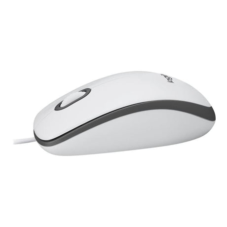 Logitech Mouse Logitech M100, Alb, USB, Optic, 910-006764 (910006764)