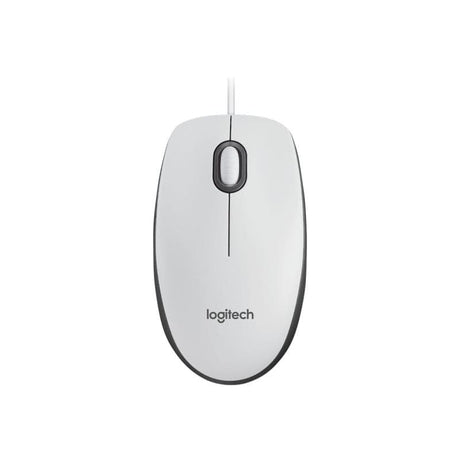 Logitech Mouse Logitech M100, Alb, USB, Optic, 910-006764 (910006764)