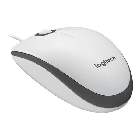 Logitech Mouse Logitech M100, Alb, USB, Optic, 910-006764 (910006764)