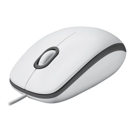 Logitech Mouse Logitech M100, Alb, USB, Optic, 910-006764 (910006764)