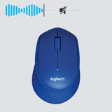 Logitech Mouse Mouse Logitech M330 Silent Plus 910-004910 | Wireless, SilentTouch, USB, Albastru