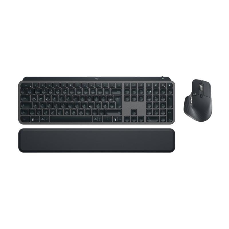 Logitech Set conectori Set Tastatura si Mouse Wireless Logitech MX Keys Combo 920-010926 | Business, Layout DE