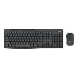 Logitech Mouse Set Tastatura si Mouse Logitech MK295 SilentTouch 119163 | Wireless, Layout DE, Receptor USB, Negru