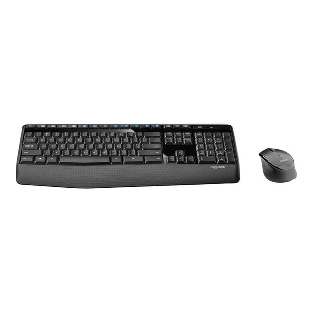 Logitech Mouse Set Tastatura si Mouse Logitech MK345 920-006489 | Wireless, Receptor USB, Layout US, Negru