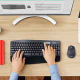 Logitech Mouse Set Tastatura si Mouse Logitech MK850 | Wireless, Layout German, cu Suport Incheieturi