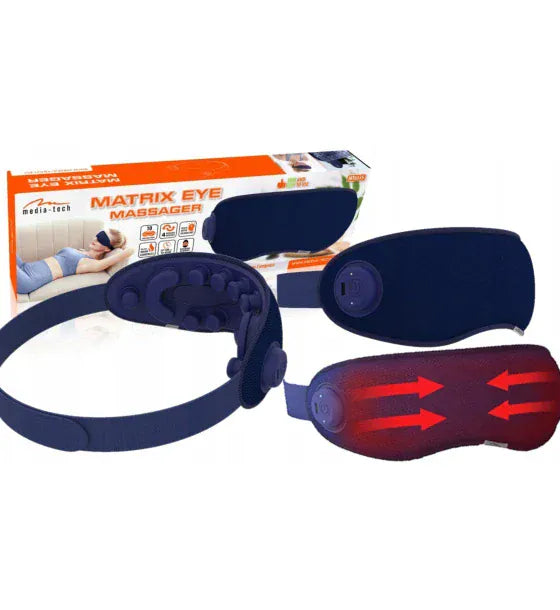 Media-Tech Aparat de masaj pentru ochi Media-Tech MATRIX EYE MASSAGER usor cu functie de compresie calda 622x85x40mm