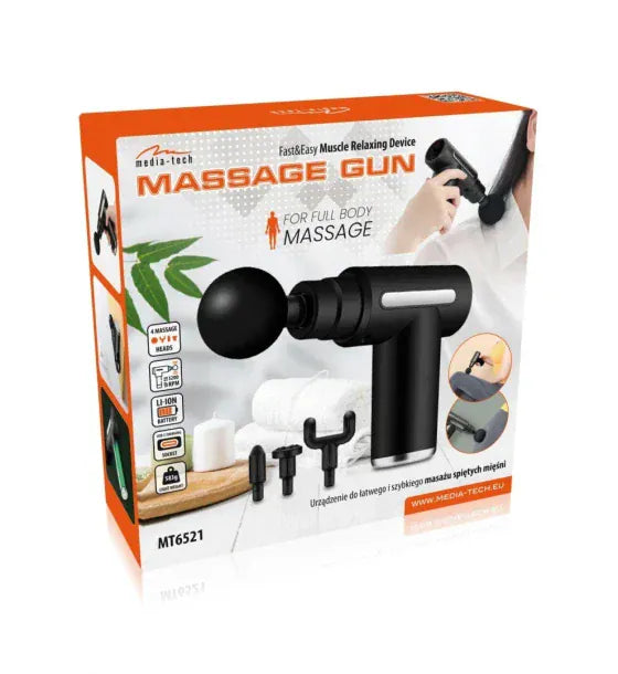 Media-Tech Aprat de masaj Media-Tech 4 capete Negru