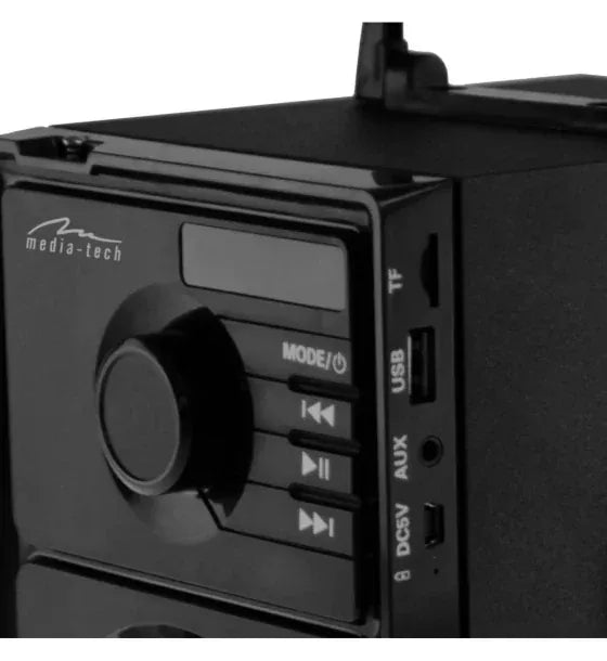 Media-Tech Boxa portabila 21 Media-Tech BOOMBOX BT Bluetooth Radio FM MP3 USB MicroSD RMS 15W Negru