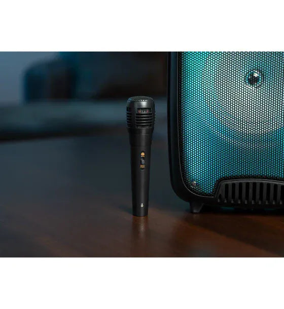 Media-Tech Boxa Portabila wireless Media-Tech FLAMEZILLA MT3178 Radio FM MP3 Player Karaoke20W RMS iluminare RGB Negru