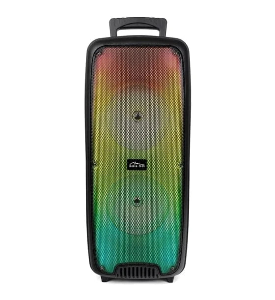 Media-Tech Boxa Portabila wireless Media-Tech FLAMEZILLA MT3178 Radio FM MP3 Player Karaoke20W RMS iluminare RGB Negru