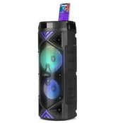 Media-Tech Boxa Portabila wireless pentru Karaoke Media-Tech FUNBOX KEG PRO MT3182 Radio FM MP3 Player Karaoke 50W RMS iluminare RGB Negru